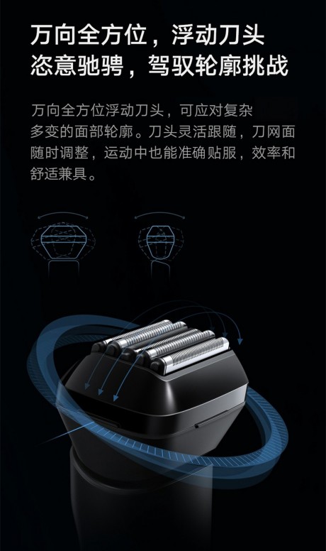 Xiaomi Mijia Rasoir électrique à cinq têtes rechargeable
