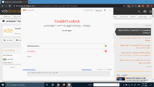Cannot Unlock The Bootloader On My Mi 9t Pro Mi 9 Se T T Pro Lite Mi Community Xiaomi