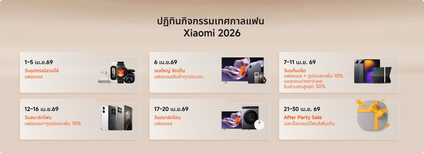 ในภาพแสดงไทม์ไลน์ซึ่งแบ่งออกเป็นสามขั้นตอน:

1. **1 - 3 มีนาคม 69**: ทำการตรวจสอบและเตรียมของขวัญ
2. **4 - 20 มีนาคม 69**: มีการจัดกิจกรรมทุกวัน โดยเฉพาะในวันที่ 6 มีนาคม 69 จะมีกิจกรรมใหญ่
3. **21 - 30 มีนาคม 69**: จัดงาน "After Party Sale" ซึ่งเป็นกิจกรรมส่งเสริมการขายหลังงานเลี้ยง