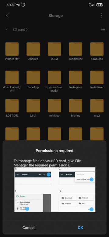 Why I Can T Allow My File Manager To Access Sd Card Miui Rom Mi Community Xiaomi