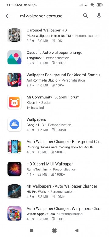 mi wallpaper carousel setting don t show plz solved redmi note 8 mi community xiaomi