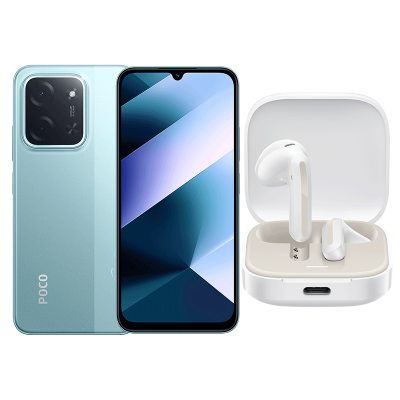 POCO C85 6GB+128GB & REDMI Buds 6 Active White