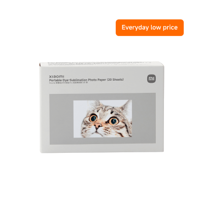 Xiaomi Portable Dye-Sublimation Photo Paper (20 Sheets)
