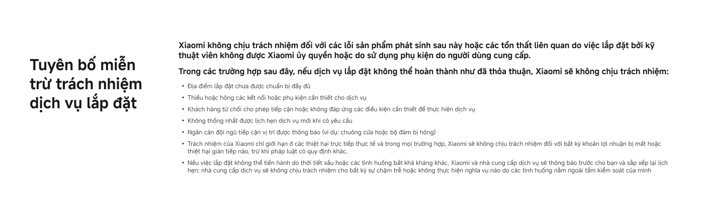 Dịch vụ hậu mãi – Đặt lịch hẹn lập đặt. Tổng đài: 1800 400 410. Thời gian hỗ trợ: thứ Hai – thứ Bảy, từ 9:00 sáng đến 6:00 chiều。