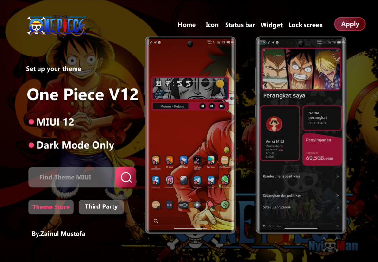 Tema One Piece V12 By. Raz