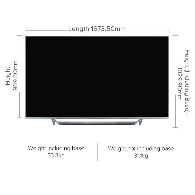 How High 75 Inch Tv From Floor | Viewfloor.co