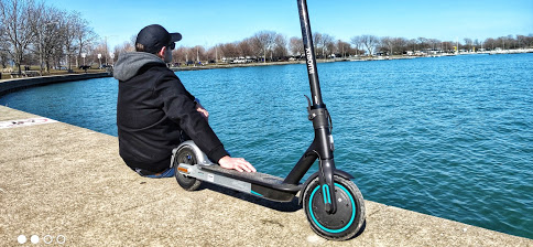 Playing around with the #MiElectricScooterPro2 Mercedes-AMG Petronas F1 Edition