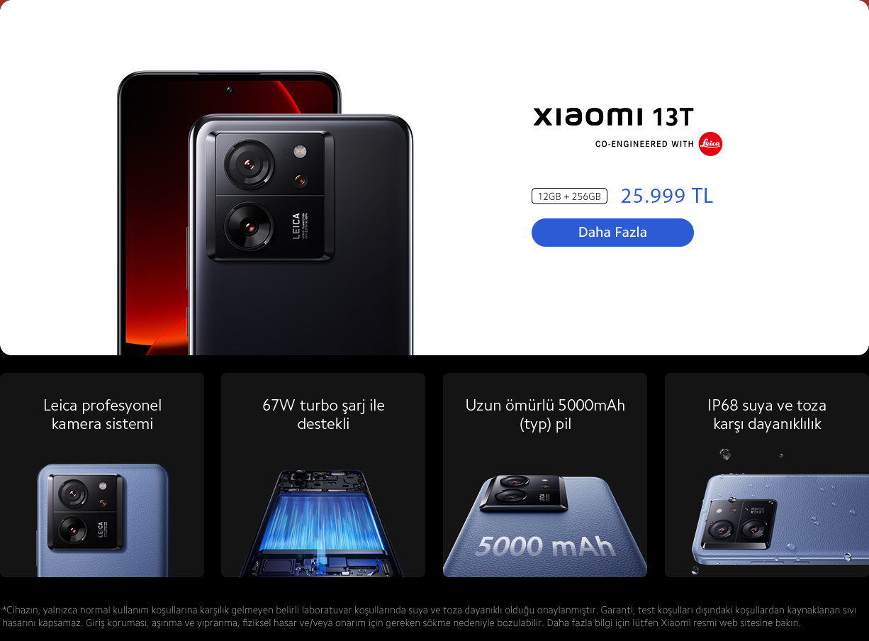 xiaomi 13 t turkiye fiyati