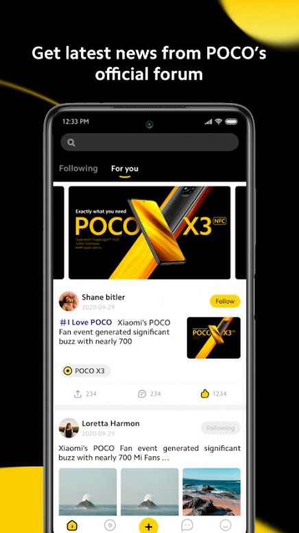 Oyez Oyez l'App Poco Community est dispo sur le Play Store