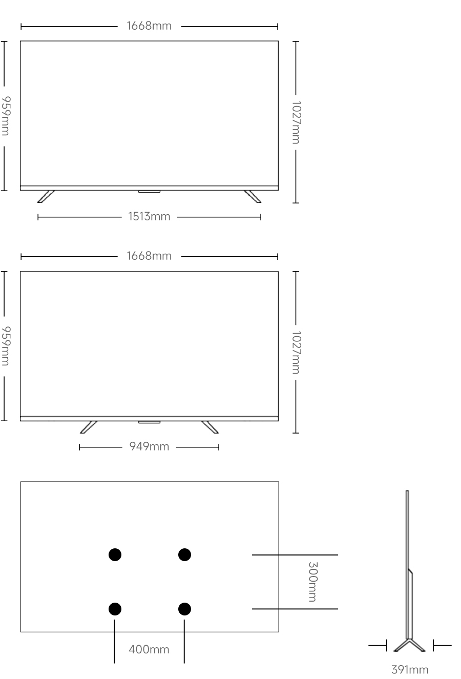 すべての仕様と機能 Xiaomi TV A Pro 75 2026 | Xiaomi 日本