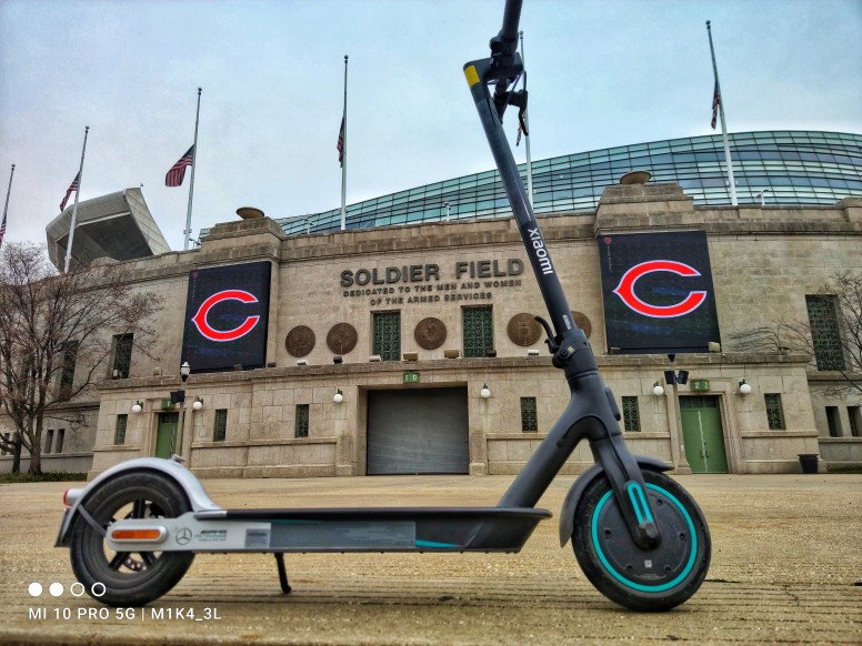 Playing around with the #MiElectricScooterPro2 Mercedes-AMG Petronas F1 Edition