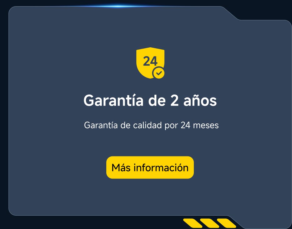 Garantía de 2 años, Garantía de calidad por 24 meses, Más información.