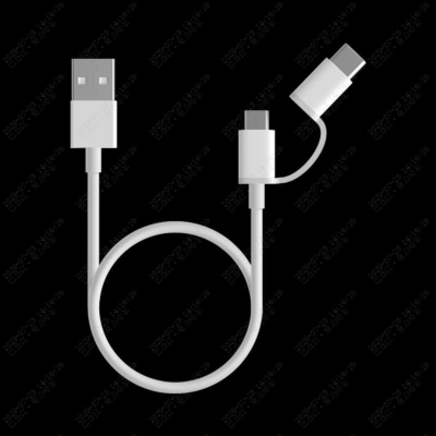 Mi 2-in-1 USB Cable (Micro USB to Type C) Белый 30cm
