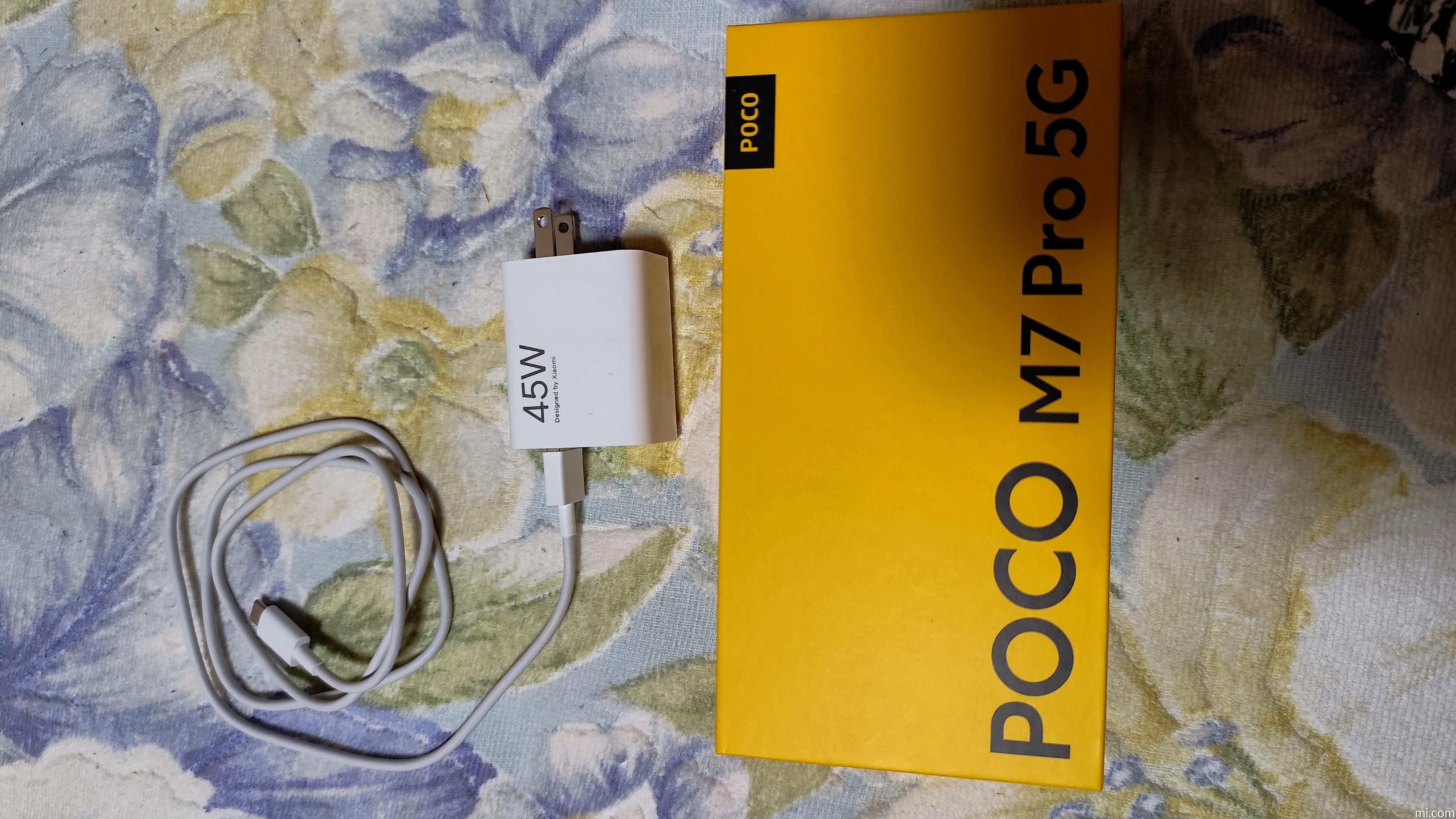 POCO M7 Pro 5G 本体 45W充電器付き POCO M7 Pro 5G - Xiaomi Japan
