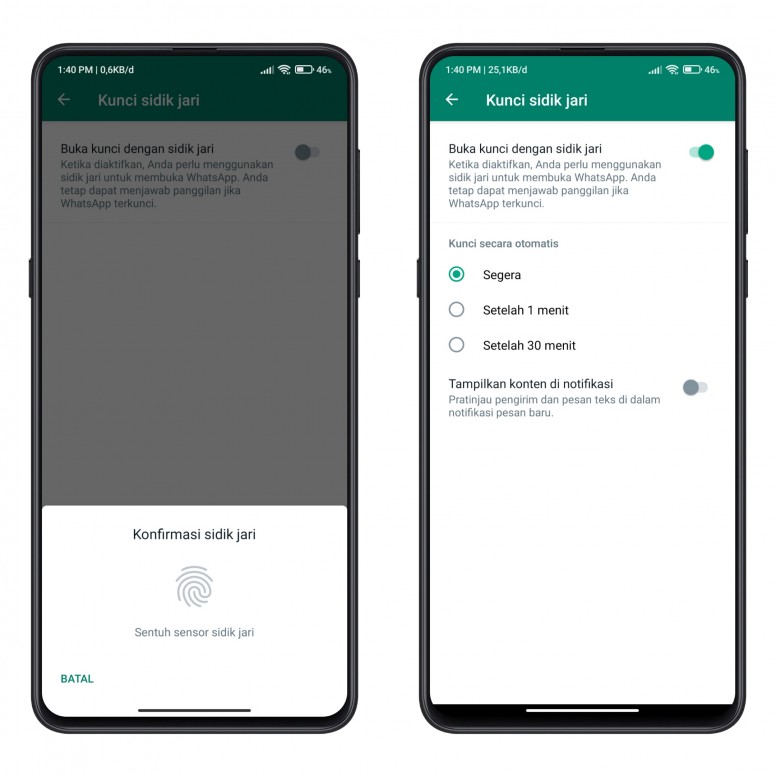 AMAN! Kunci WhatsApp-mu Dengan Sidik Jari. Begini Caranya!