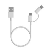 Mi 2-in-1 USB Cable (Micro USB to Type C) 100cm