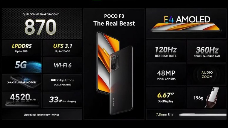 Poco lance sa nouvelle gamme 2021, le X3 Pro et le F3, les nouveaux monstres de la marque