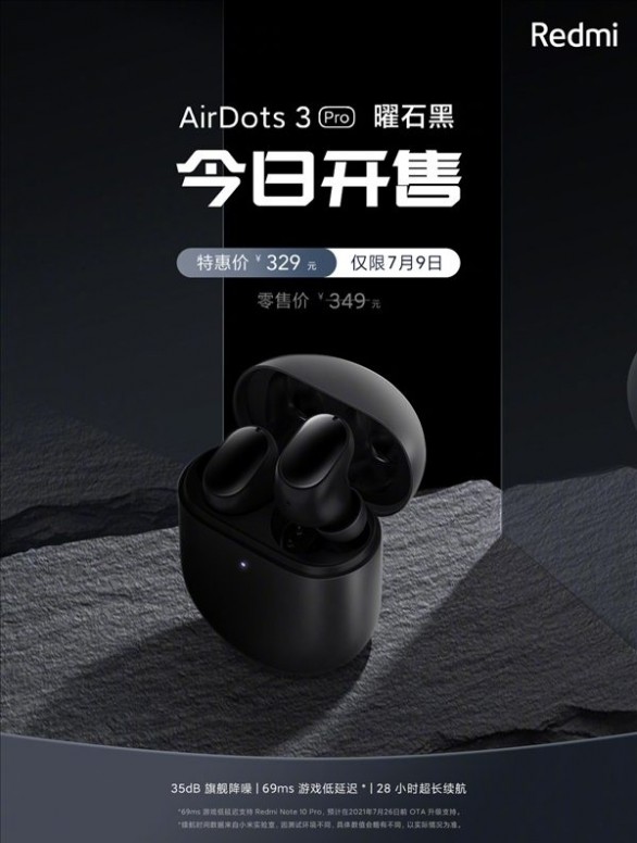 Redmi AirDots 3 Pro Obsidian Black 
