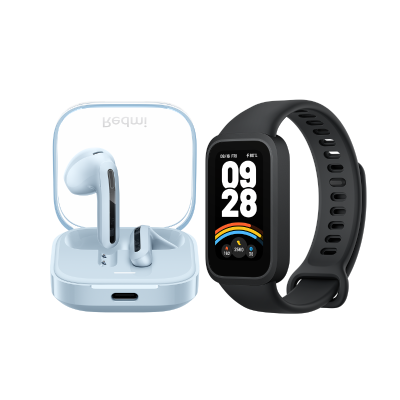 (Paket) Xiaomi Smart Band 9 Active+Redmi Buds 6 Active