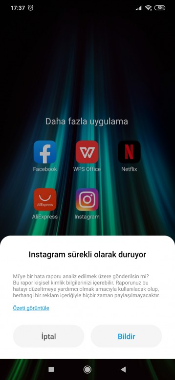 Instagram Kendi Kendine Kapaniyor Redmi Note 8 Pro Redmi Serisi Xiaomi Community Xiaomi
