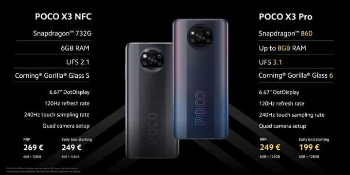 Poco lance sa nouvelle gamme 2021, le X3 Pro et le F3, les nouveaux monstres de la marque