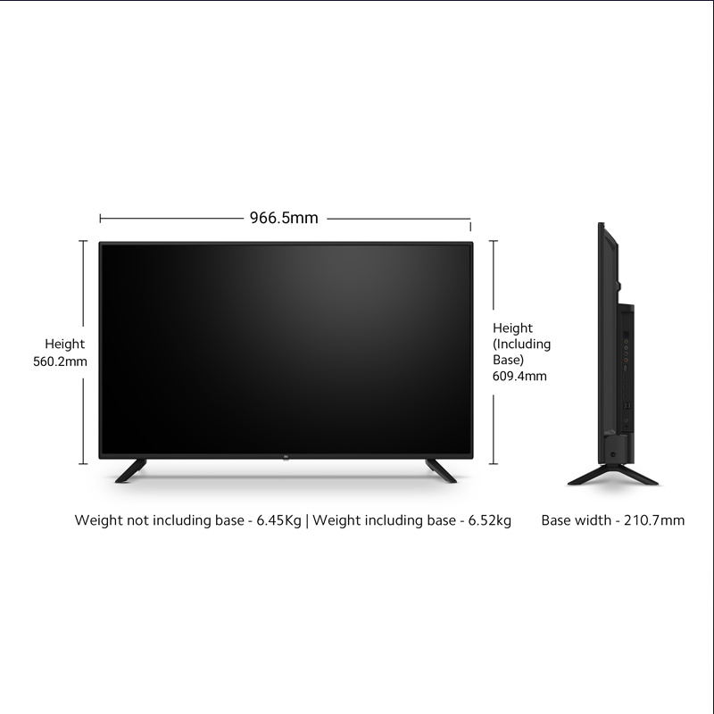 32 Inch TV width.