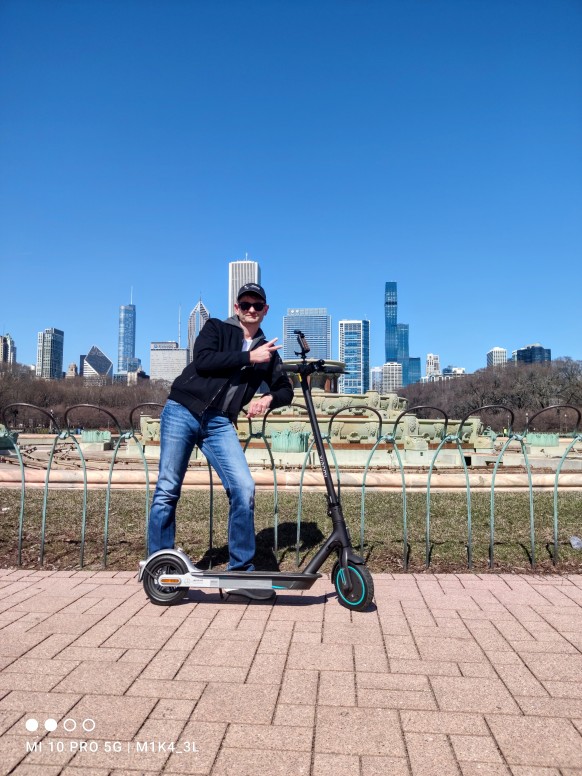 Playing around with the #MiElectricScooterPro2 Mercedes-AMG Petronas F1 Edition
