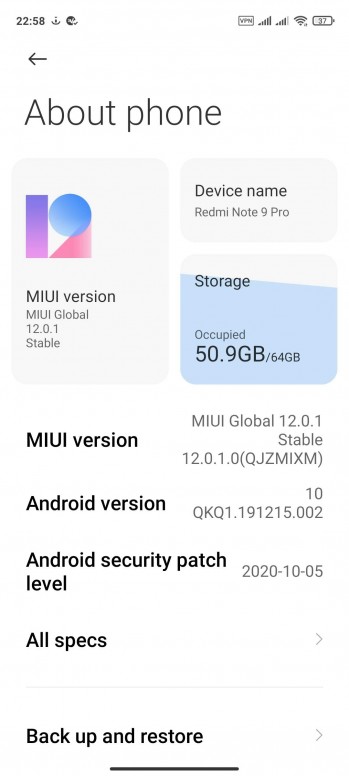 clear cache xiaomi redmi note 9 pro