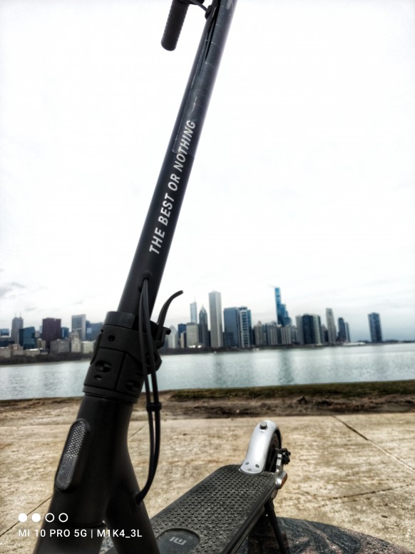 Playing around with the #MiElectricScooterPro2 Mercedes-AMG Petronas F1 Edition