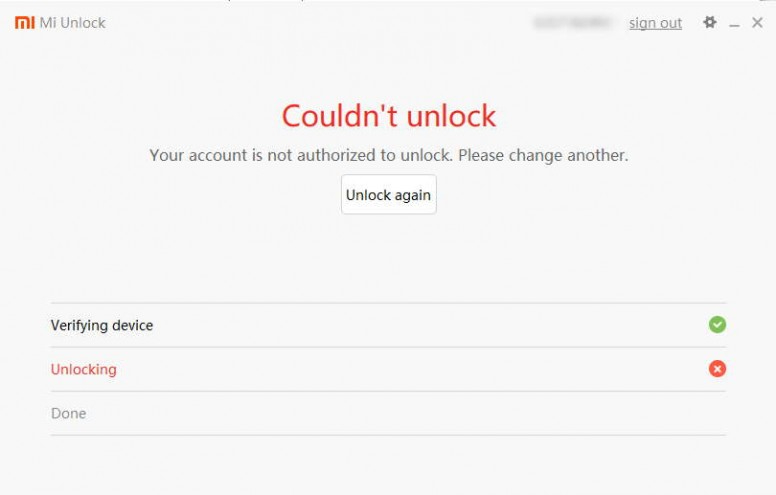 Error Couldn T Unlock Your Account Is Not Authorized To Unlock Please Redmi Note 9 S Pro Mi Community Xiaomi