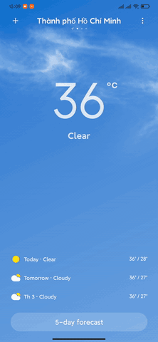 [MIUI 12] Thời tiết - Cảm nhận thời tiết ngay trên màn hình điện thoại!