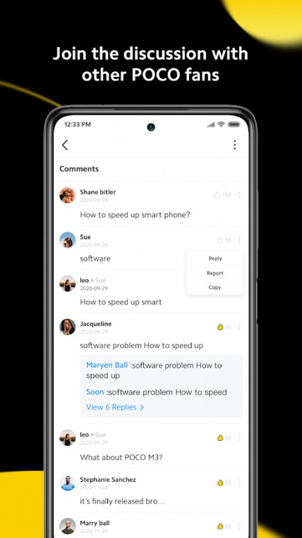 Oyez Oyez l'App Poco Community est dispo sur le Play Store