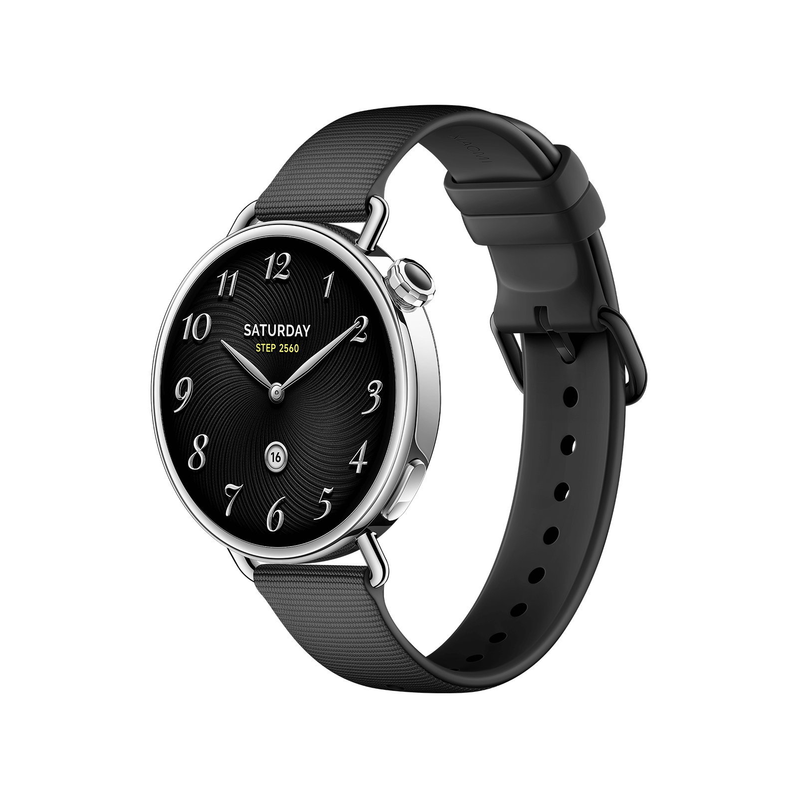 Xiaomi Watch S4 41mm フッ素ゴムス トラップ(ブラック)