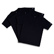 Mi Organic Solid T-Shirt Black (Pack of 3)