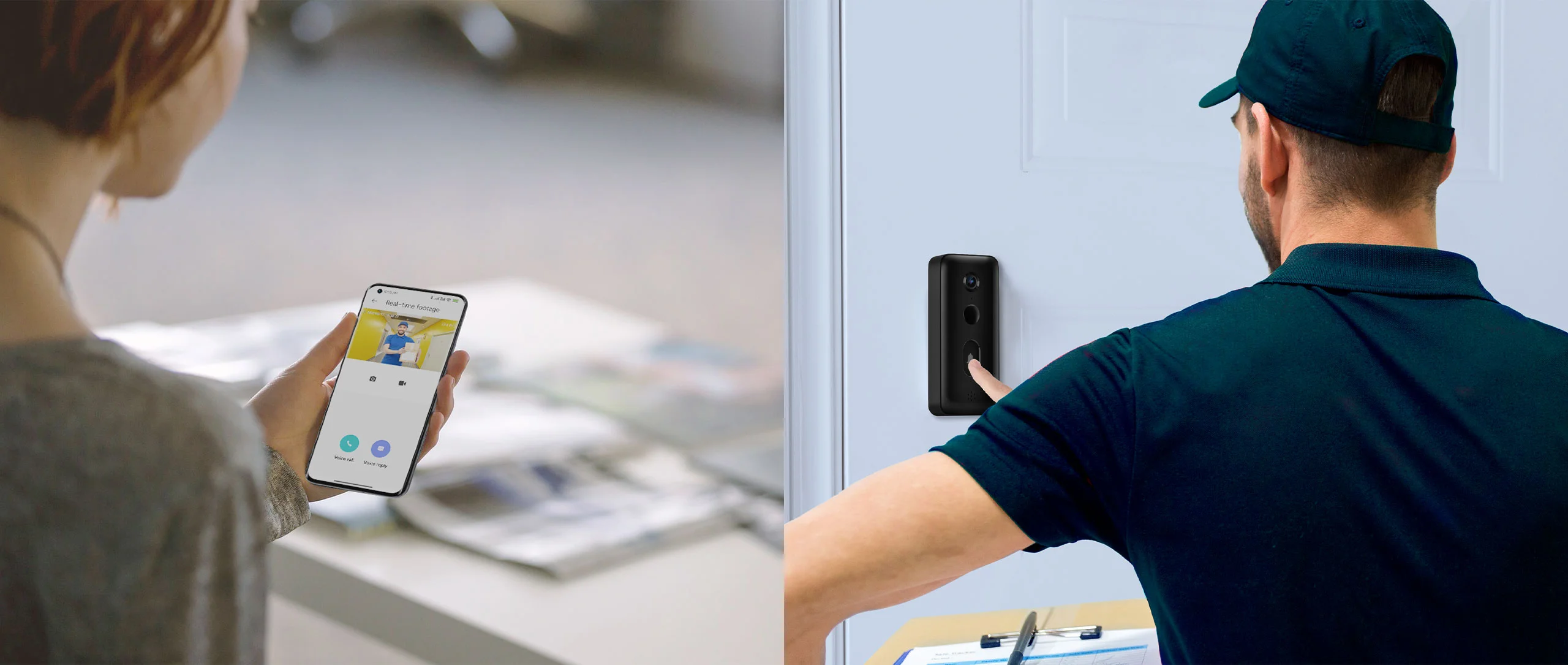 Two-way audio with voice changer