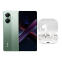 POCO X7 Pro 5G 12GB+512GB & REDMI Buds 6 Cloud White
