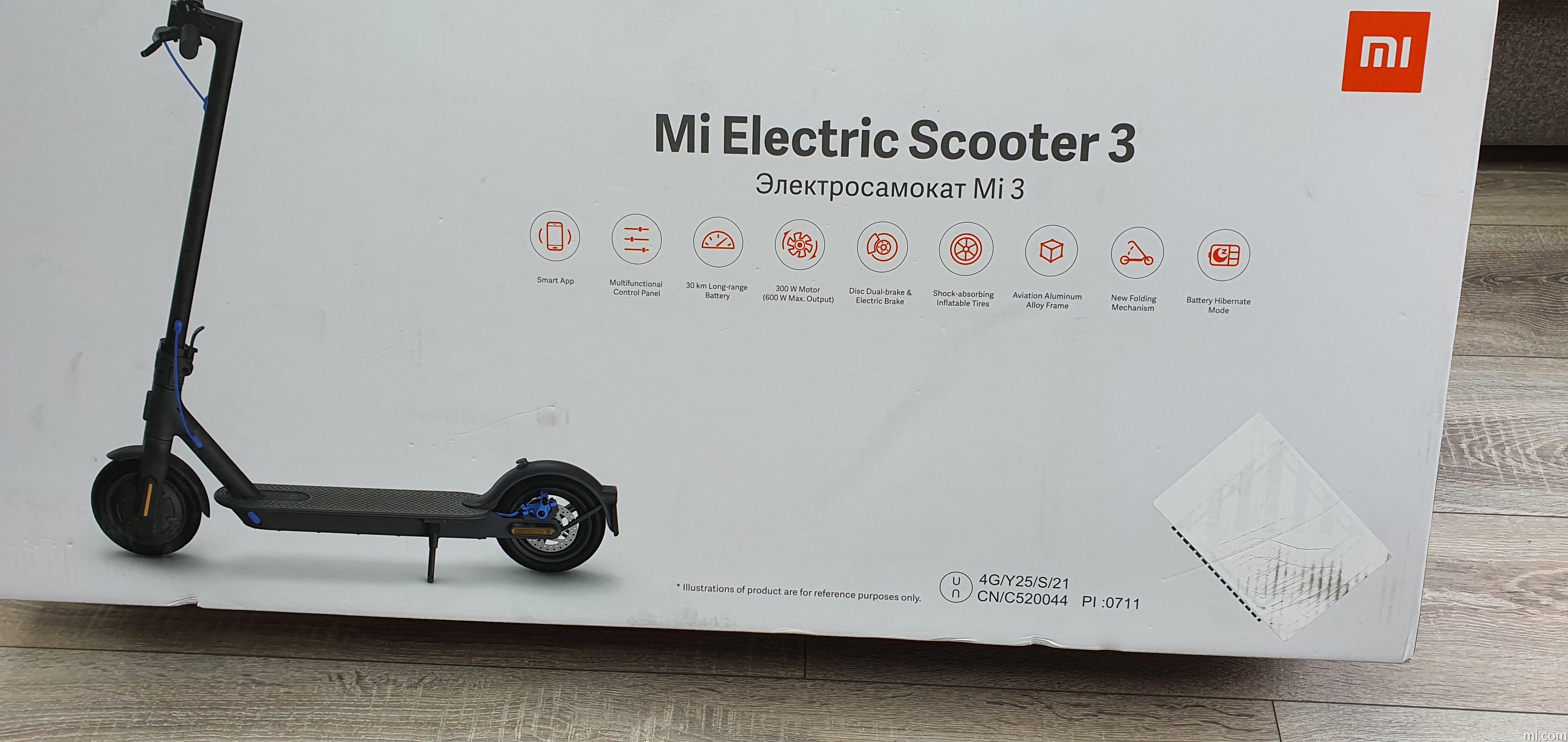 Trottinette électrique pliable - Xiaomi Mi Electric Scooter 3 Gris/Blanc -  Trottinette électrique - Xiaomi