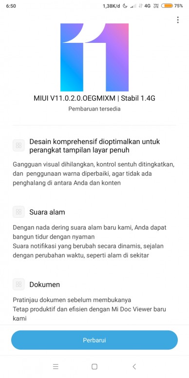 Berapa Kuota Kalo Update Miui 11 Redmi 5 Plus Mi Community Xiaomi