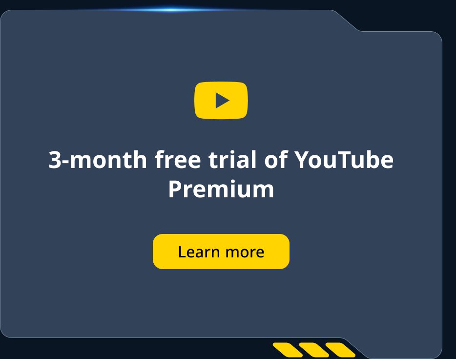3-bulan percubaan percuma YouTube Premium. Ketahui lebih lanjut.