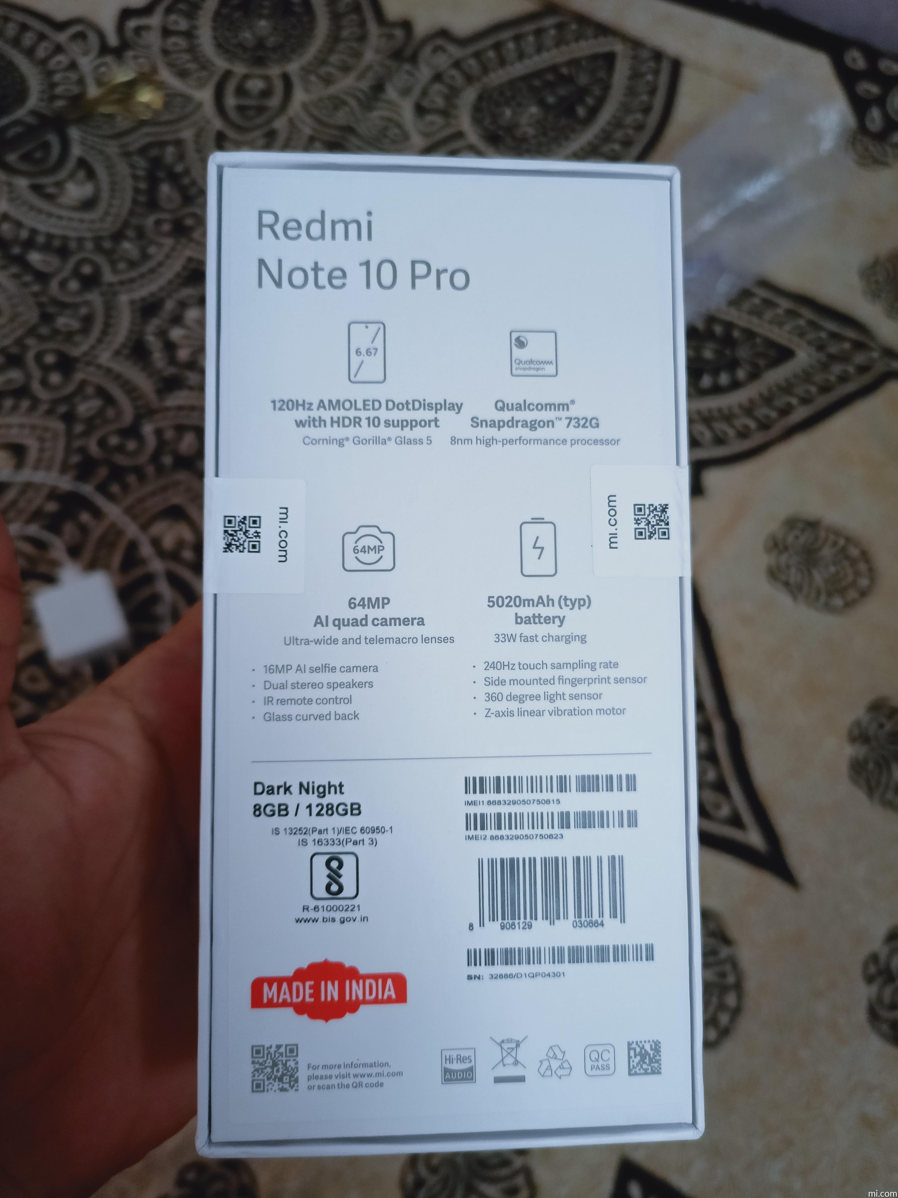 Redmi Note 10 Pro - @₹17,999
