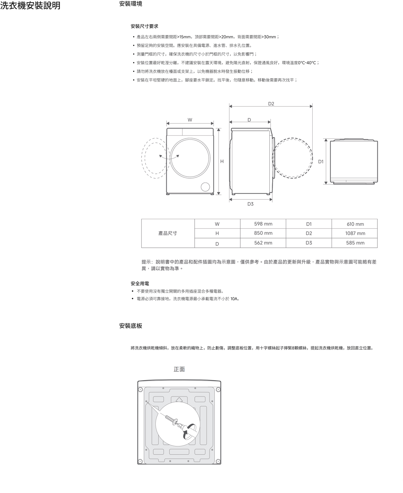 回收處理資訊：根據《廢棄物清理法》及環境部公告，電器、冰箱、洗衣機等視為廢四機，需遵循相關規定。

購新收替：購買新機器時，商家提供回收服務。

免收範圍：免費服務限於回收，不包括搬運、拆卸等大型設備處理。

非購買者：商家不提供免費回收服務。