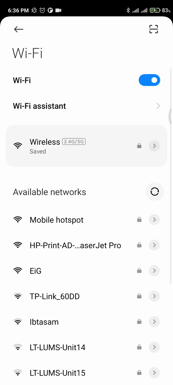 Wifi disconnects/Wifi not connecting Redmi Note 9/S/Pro Xiaomi