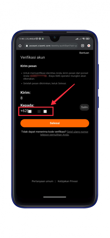 Update!! Langkah-langkah Mereset Password Mi Account Yang Baru