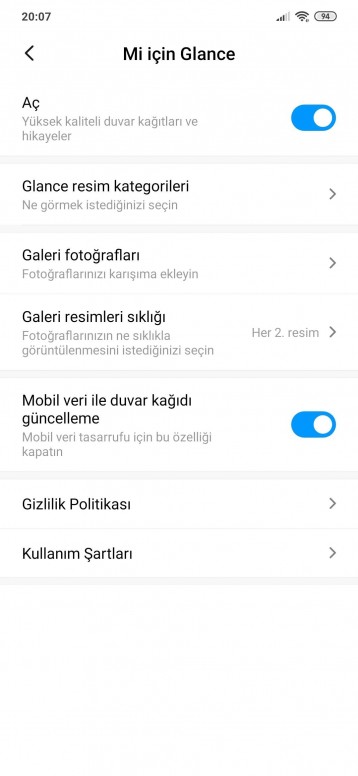 ekrana slayt resim koyma kilit ekrani