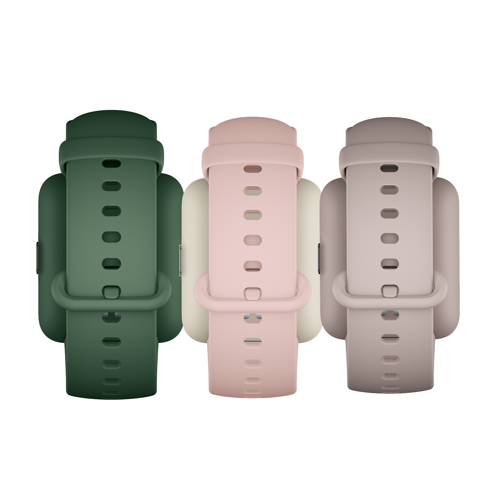 (Paket)Redmi Watch 2 Lite Strap Kahverengi+Yeşil+Pembe