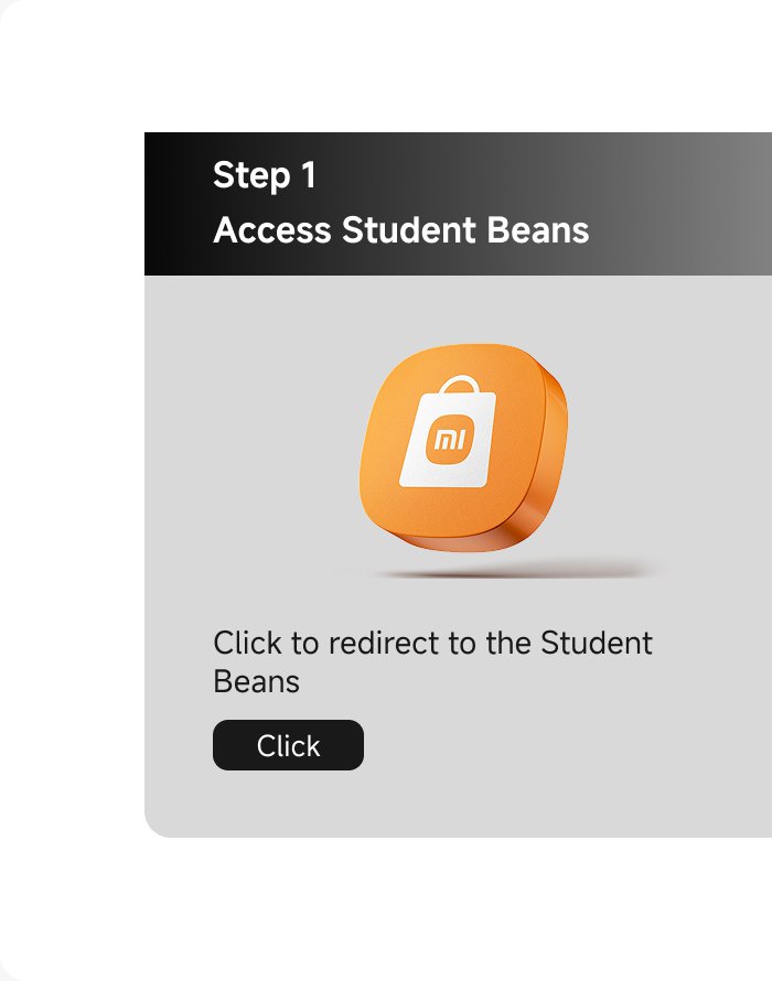 Step 1: Access Student Beans.

Click to redirect to the Student Beans.