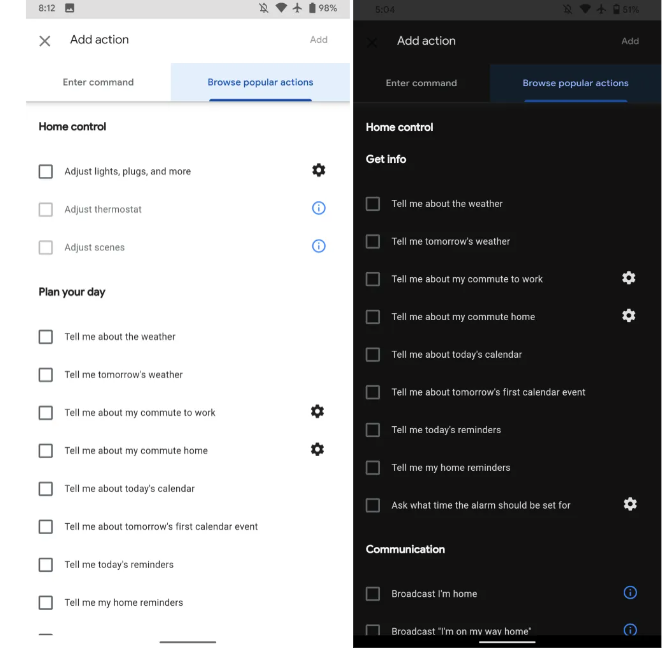 google assistant home control missing