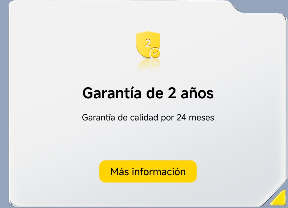 Garantía de 2 años, garantizada por 24 meses. Opción para obtener más información.
