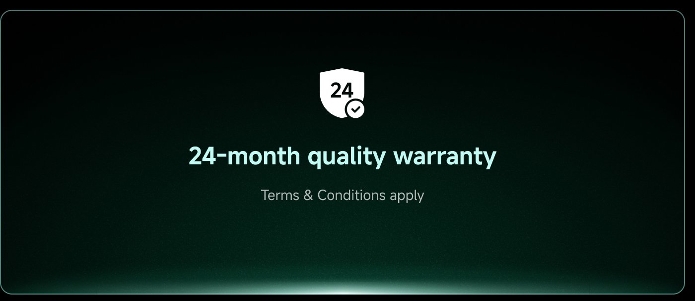 24个月质量保证  
适用条款与条件