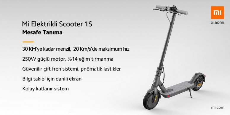 mi electric scooter 1s turkiye de
